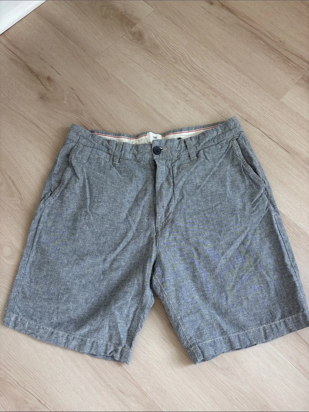 H&M Light Grey Flat Front Men’s Shorts